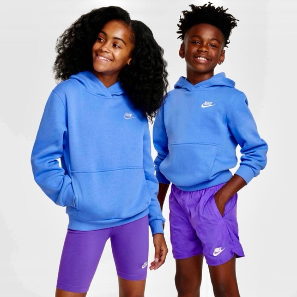 Nike Unisex Periwinkle Fleece Pullover Hoodie Sweatshirt